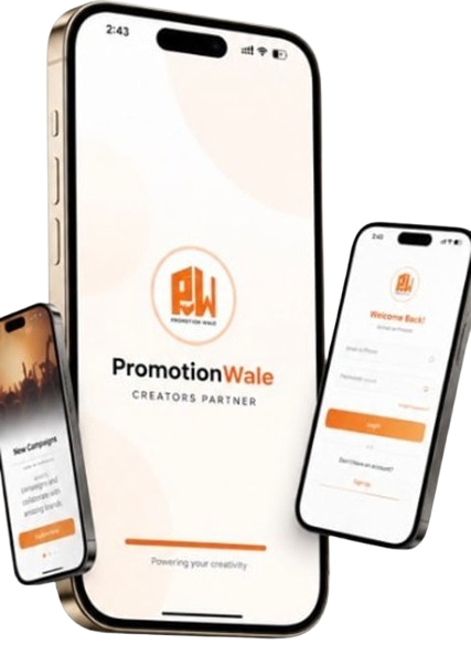 PromotionWale Partner app screens